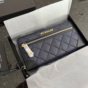 MZ Wallace Crosby continental wallet in navy